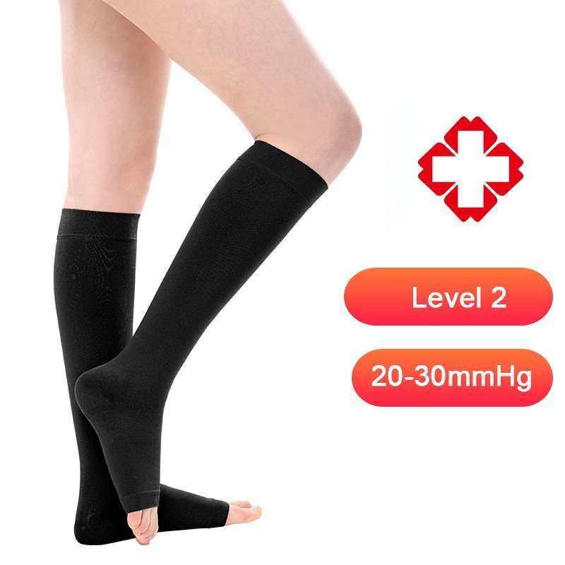 1 Pair Medical Compression Socks Varicose Veins Knee