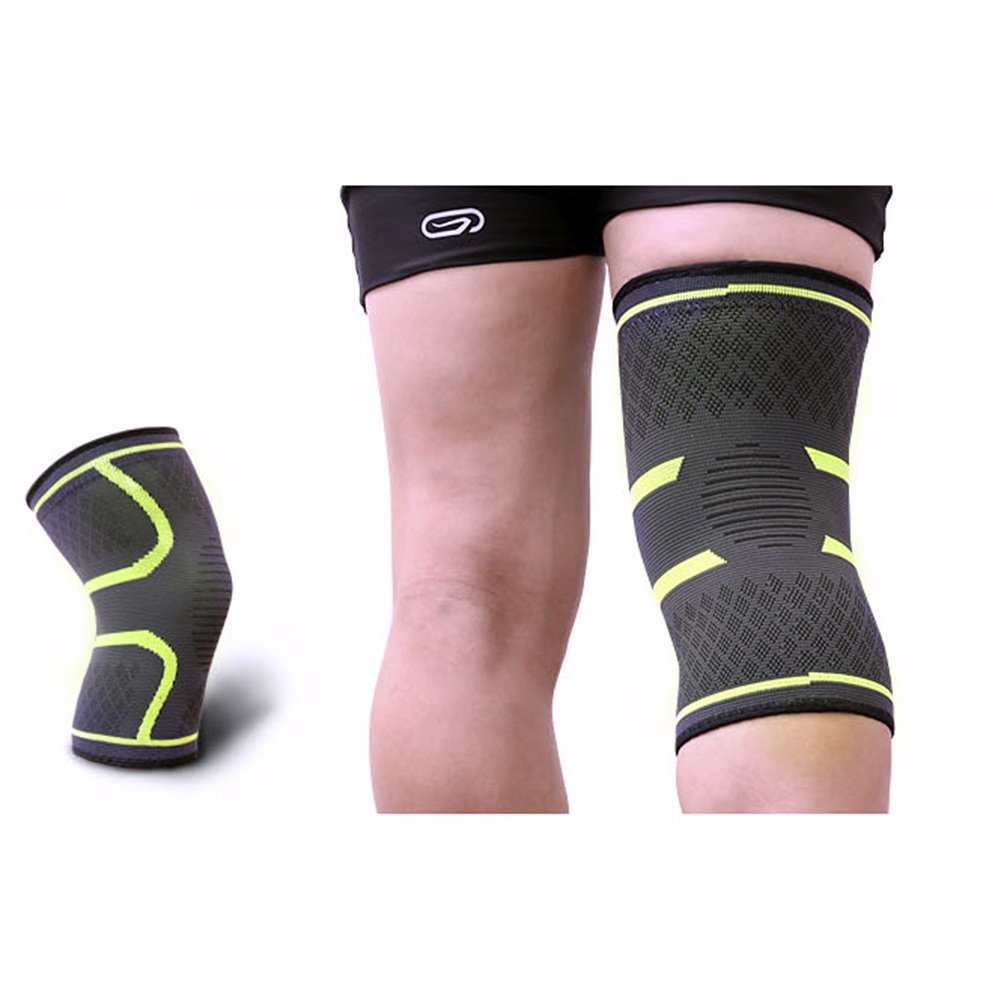 1 Pair Sports Compression Knee Sleeve Nylon Knee Supports ...