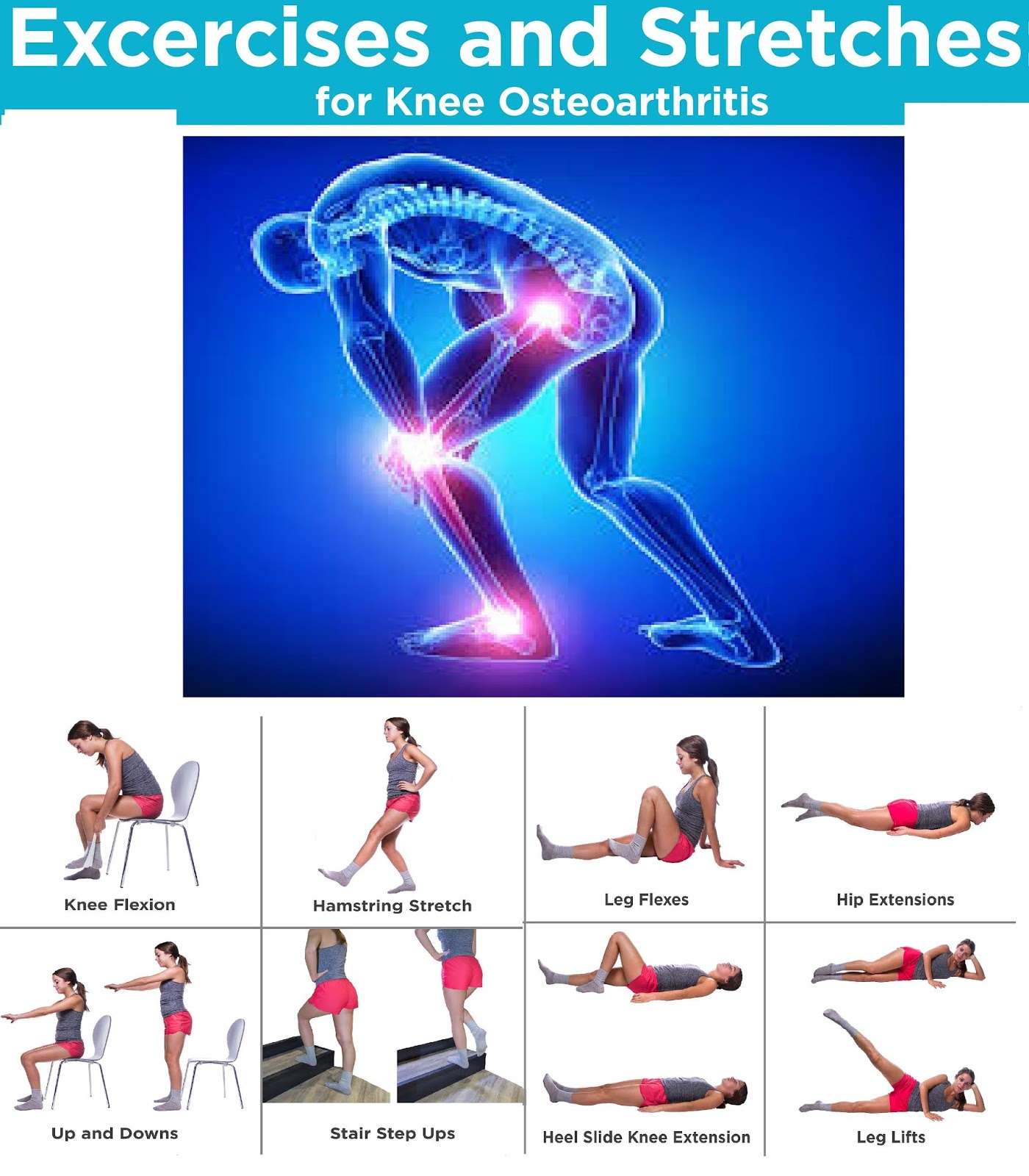 10 Exercises and Stretches for Knee (Pain) Osteoarthritis