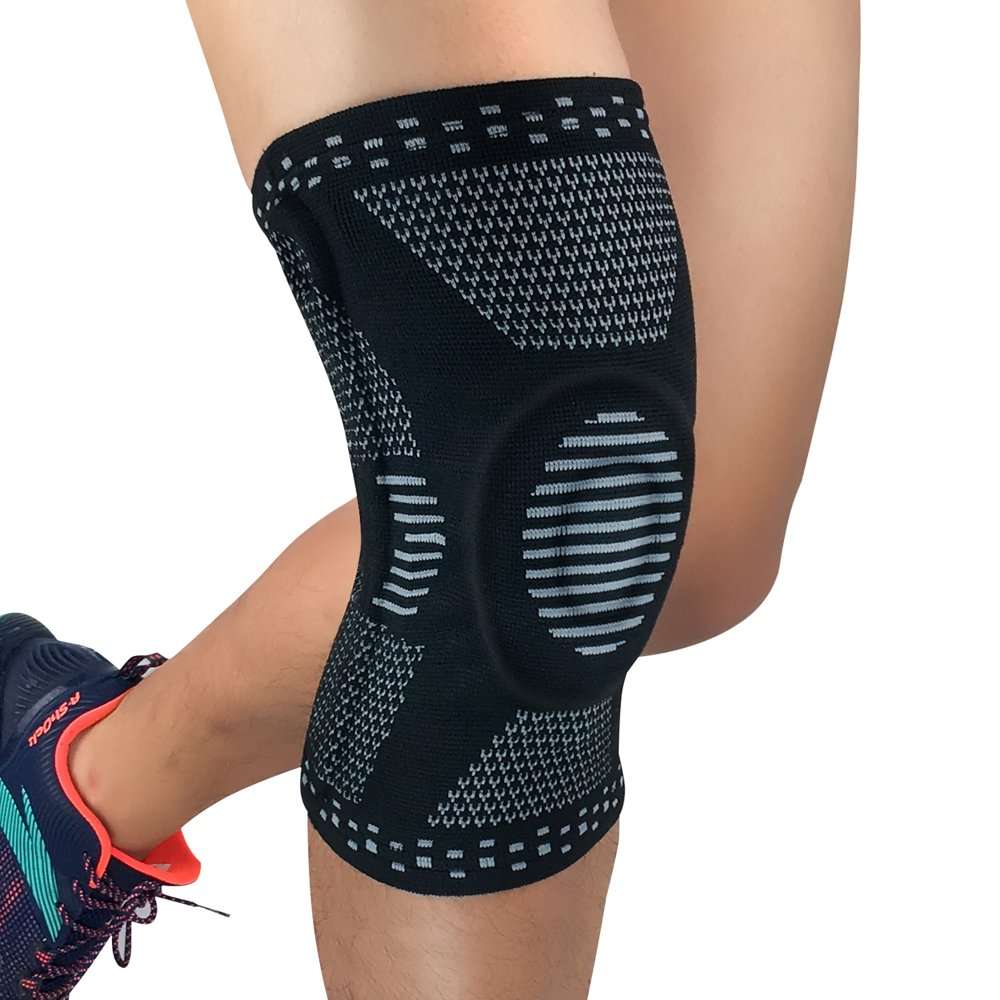 2 PACK Copper Knee Brace Support Compression Sleeve Guard ...