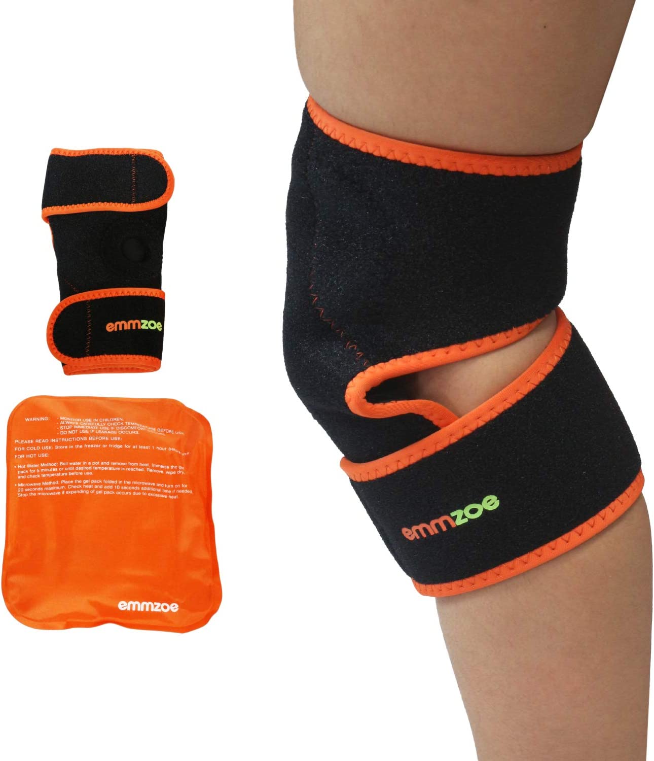 Amazon.com: Emmzoe Kids Knee Support Hot and Cold Gel Therapy Wrap ...