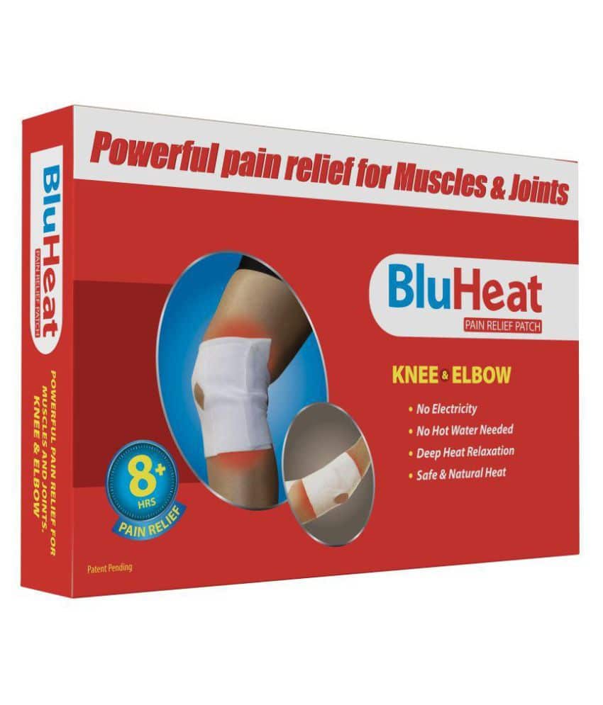 BluHeat Pain Relief Patch Knee &  Elbow Patch Heating Patch Pack of 3 ...