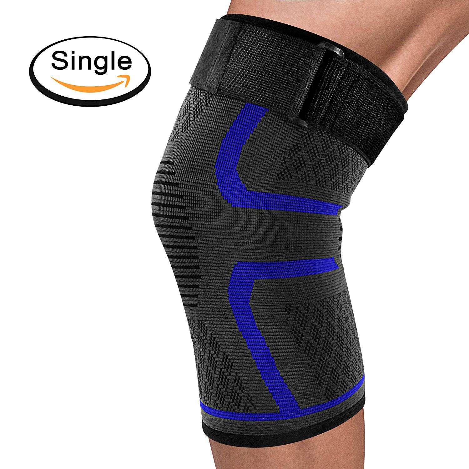 FITLETHIC Knee support for Pain Relief, Injuries With Adjustable Strap ...