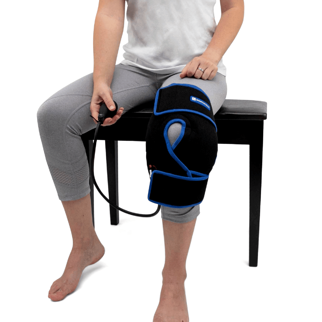 Ice Knee Wrap With Compression &  2 Ice Packs