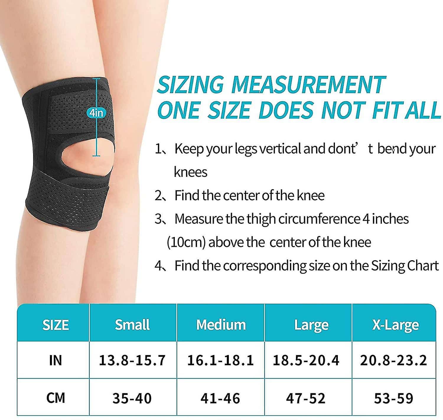 Knee Brace With Side Stabilizers Relieve Meniscal Tear Knee Pain Acl ...