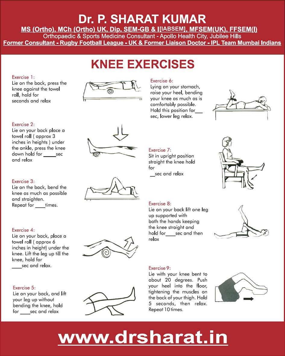 Knee Exercise â Dr. Sharat Kumar