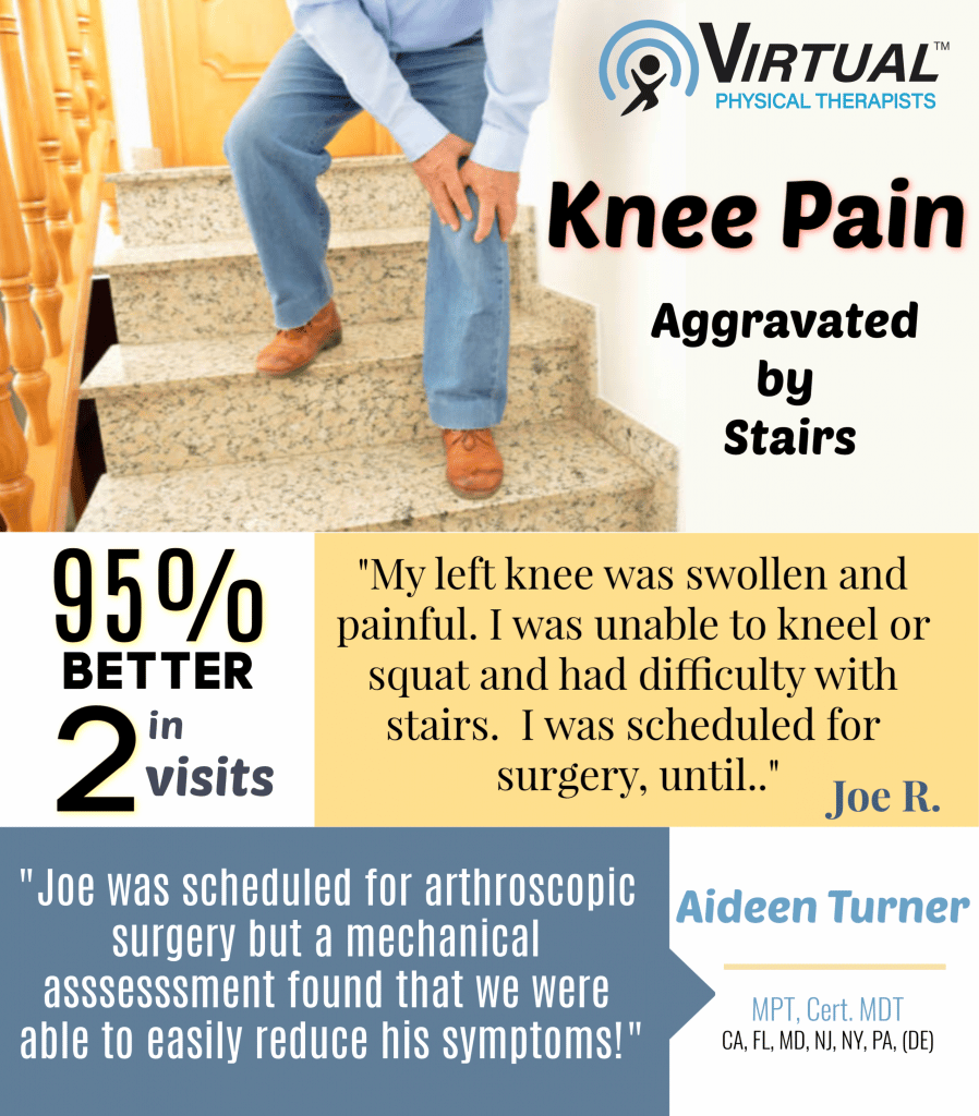 Knee Pain Aggravated by Stairs » Virtual Physical Therapists