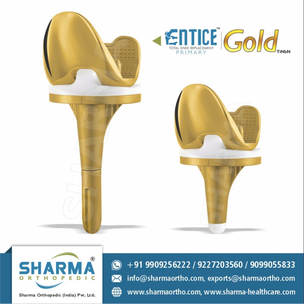 PS Golden Total Knee Replacement Prosthesis, Thickness: Std,