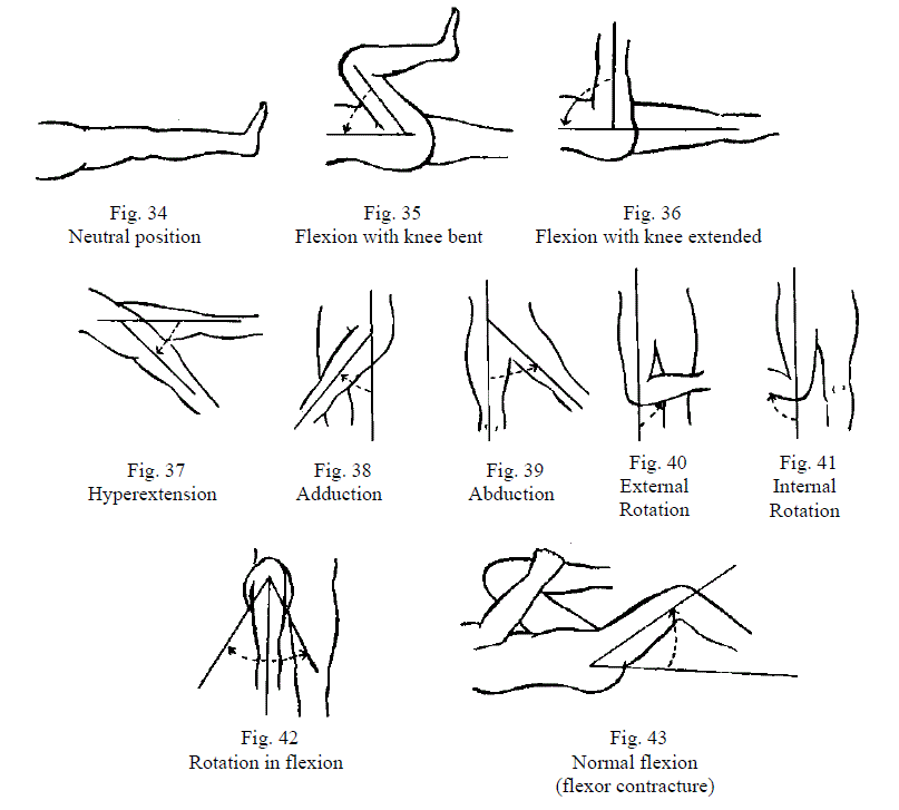 Va Range Of Motion Chart For Knee