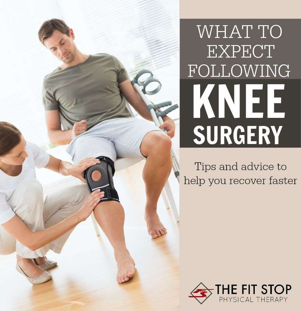 What to expect after knee surgery